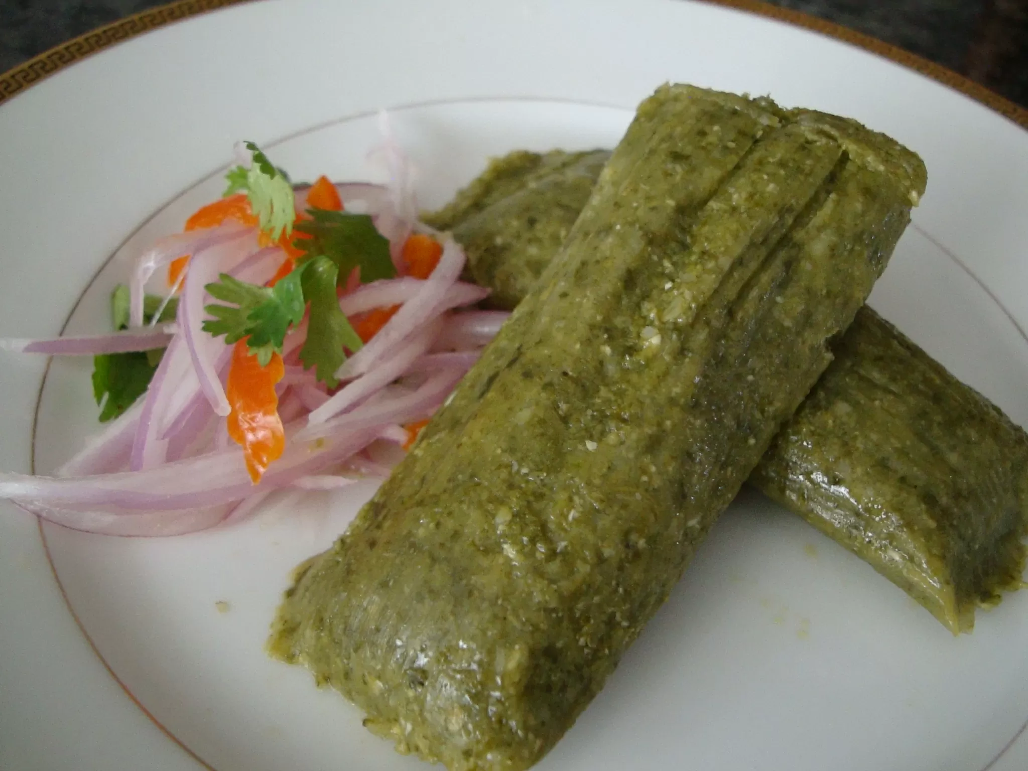 Tamal verde criollo peruano